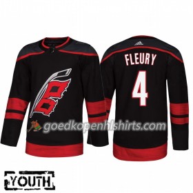 Carolina Hurricanes Haydn Fleury 4 Adidas 2018-2019 Alternate Authentic Shirt - Kinderen